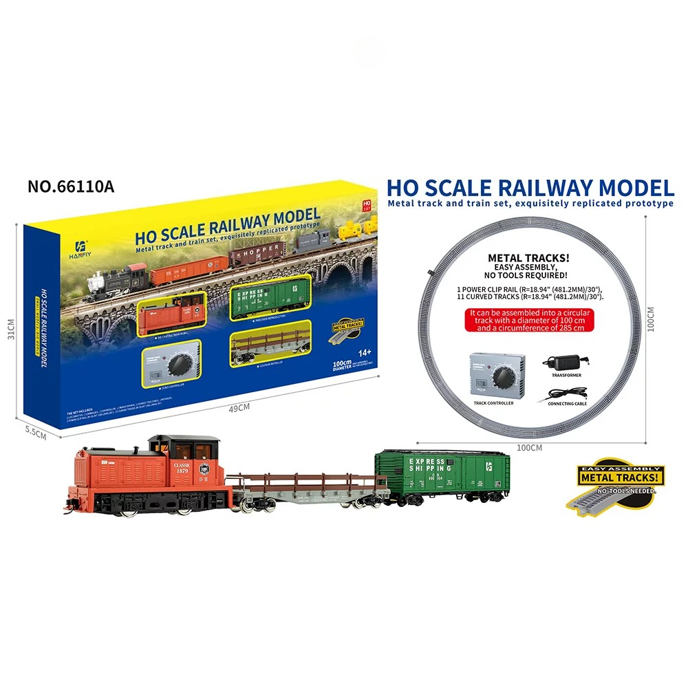 Vintage Collectible Toys - HO Scale Metal Rail Train Model