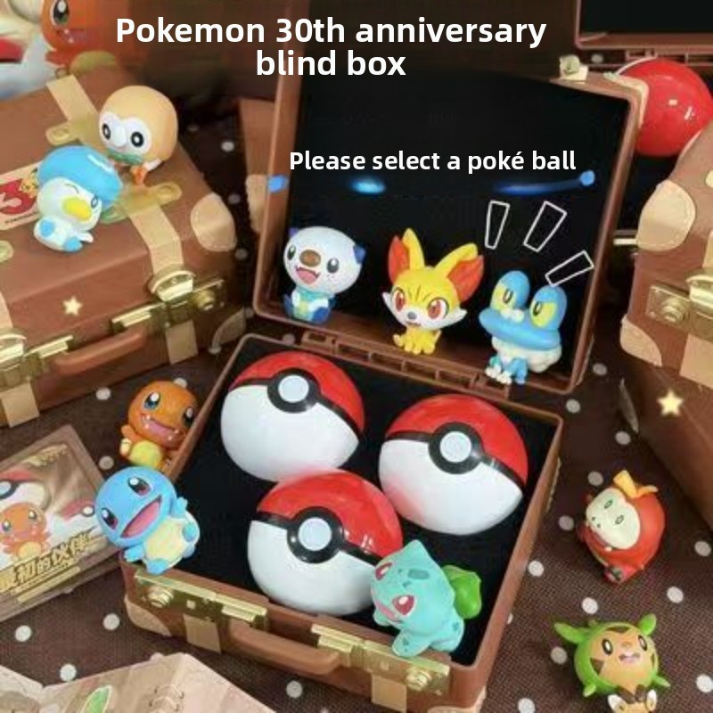 Vintage Collectible Toys - With Box Pokemon First Partners Blind‑box
