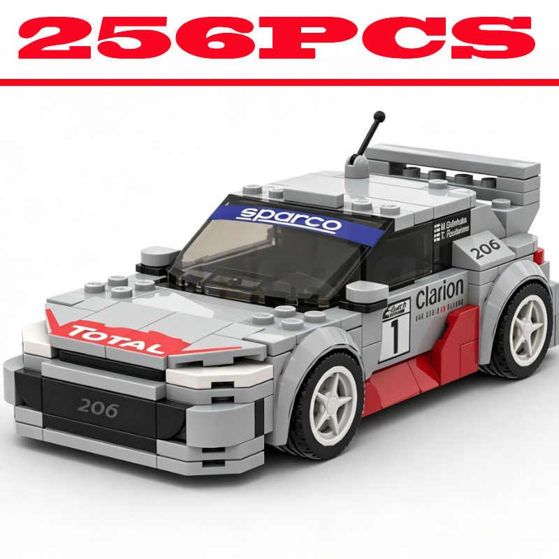 Vintage Collectible Toys - Vintage Rally Race Car Building Blocks