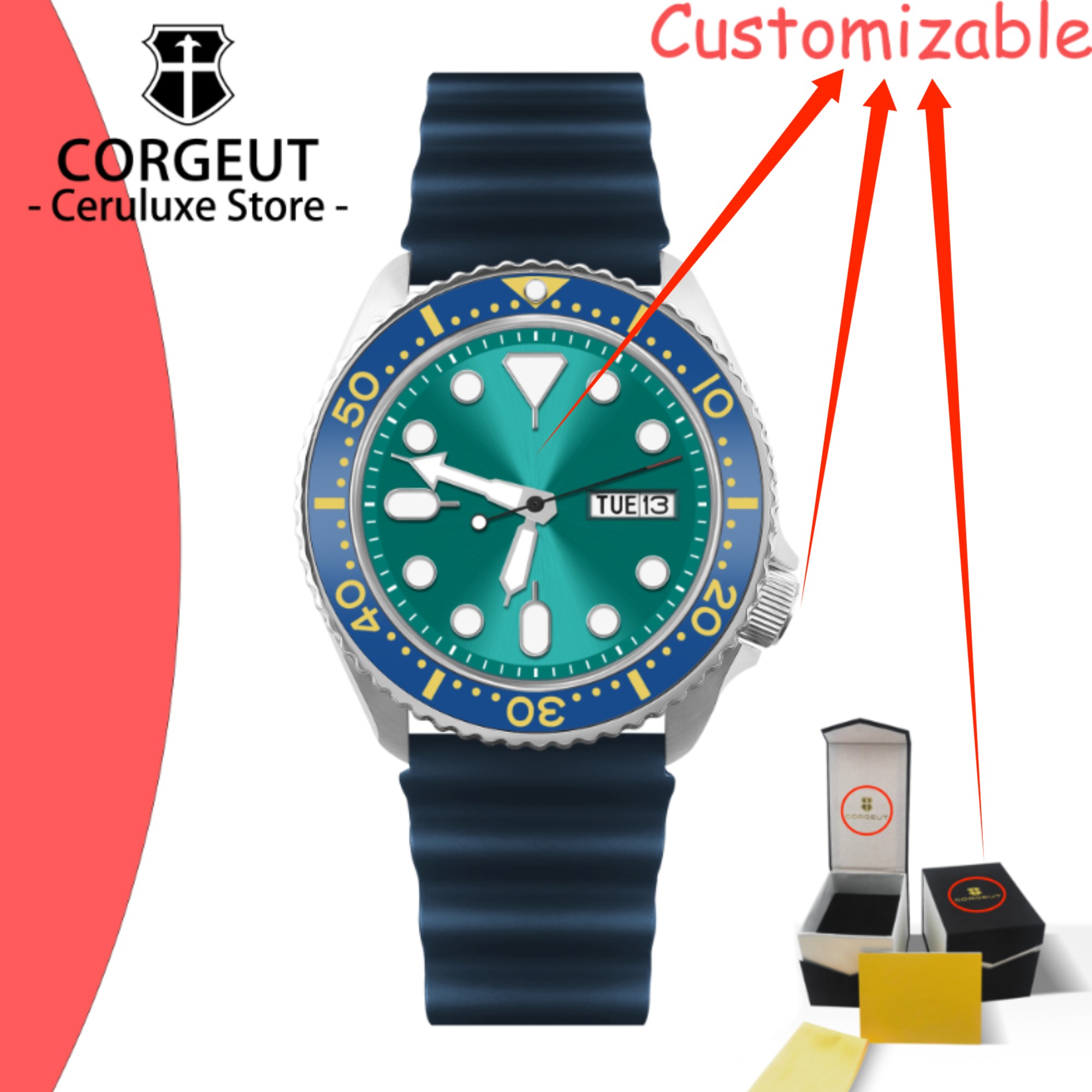CUSTOM Logo Vintage Diver Watc - Vintage Watch Crystal review and price