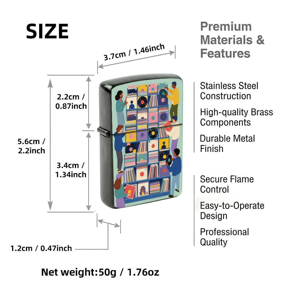 Flip Top Lighter Vinyl Record  - Vintage And Collectible Stores review and price