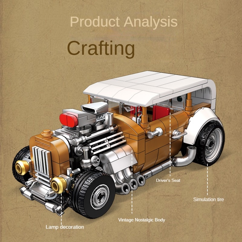 Retro vintage car building blo - Vintage Collectible Ornaments review and price