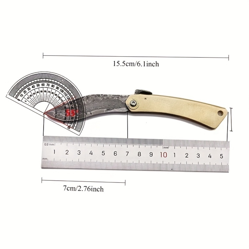 Vintage Brass Handle Folding P - Vintage Collectible Pocket Knives review and price