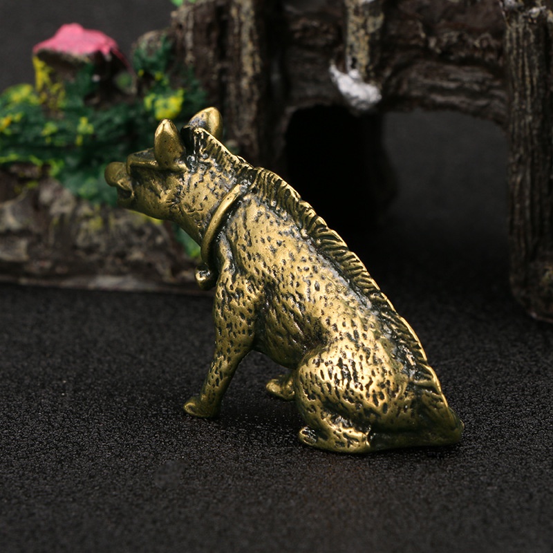 Brass Hyaenidae with Eyes Stat - Vintage Collectible Ornaments review and price