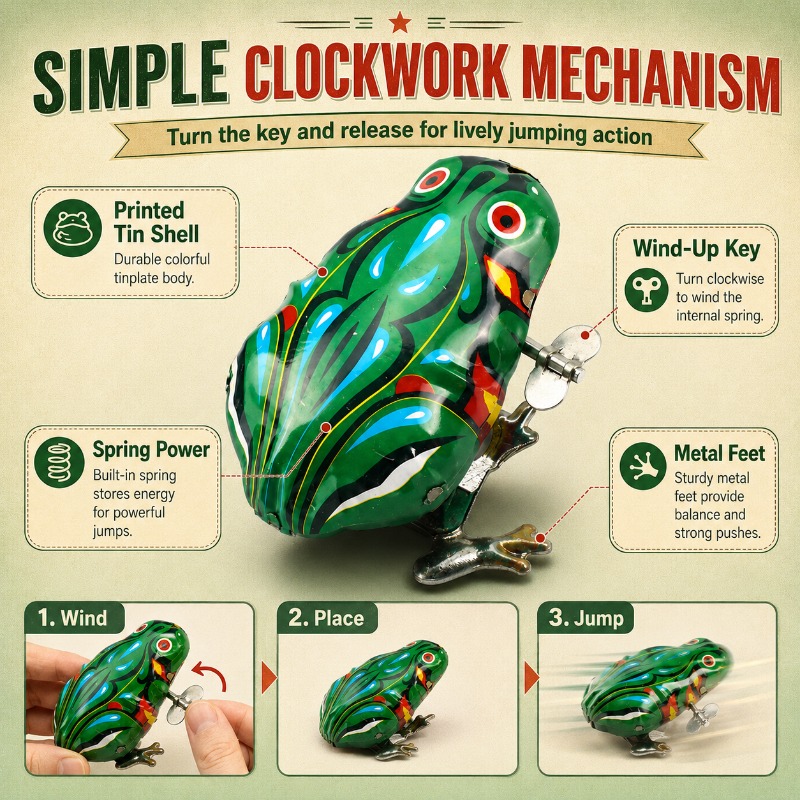Nostalgic Clockwork Spring Tin - Vintage Collectible Toys review and price