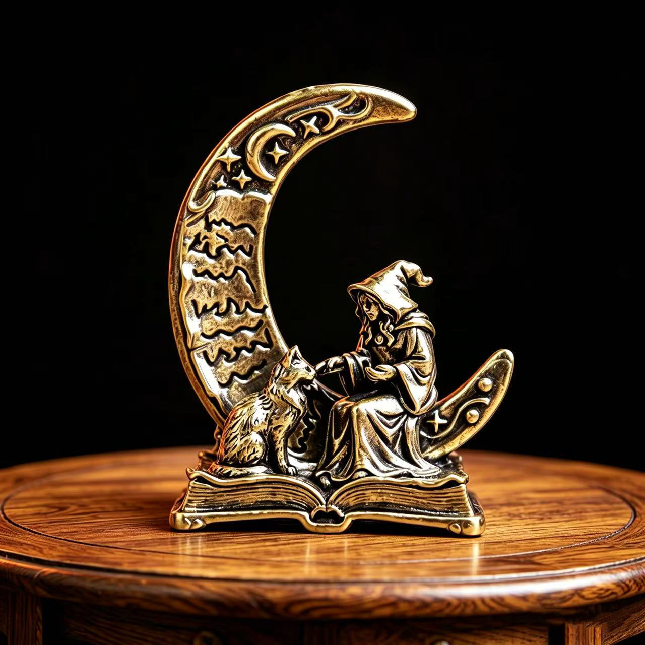 Brass Moon Witch Decoration St - Vintage Collectible Ornaments review and price