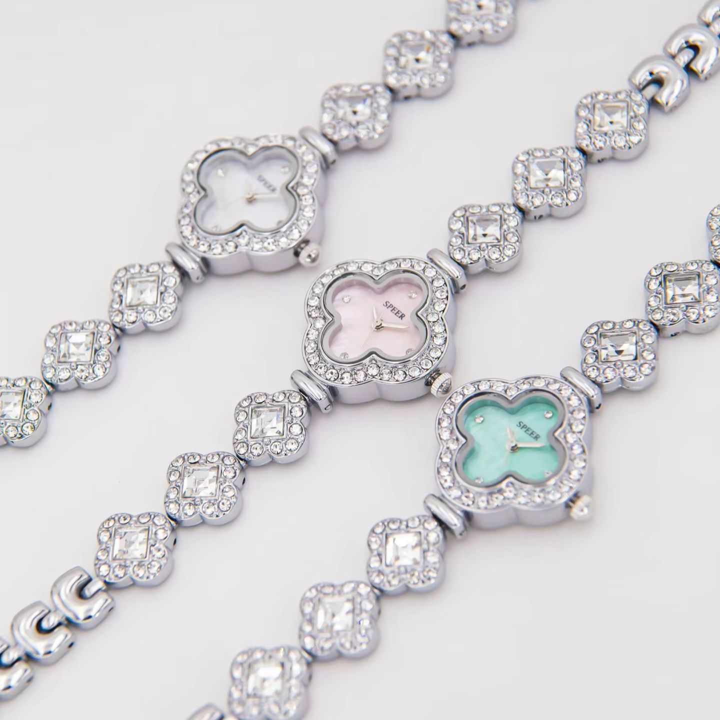 Four‑Leaf Clover Full Diamond  - Vintage Watch Crystal review and price