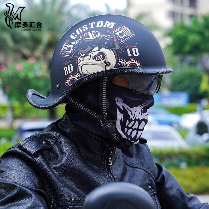Retro Motorcycle Helmets for M - Lens Cap Vintage review and price