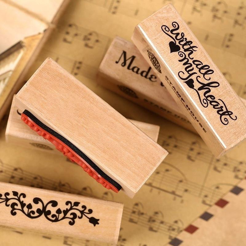 Vintage Strip Wooden Rubber St - Vintage Collectible Stamps review and price