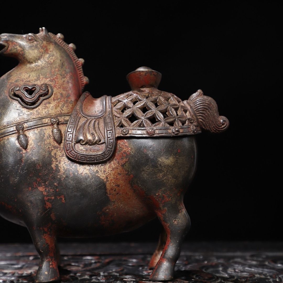 Antique Tang Fat Horse Incense - Vintage Collectible Ornaments review and price